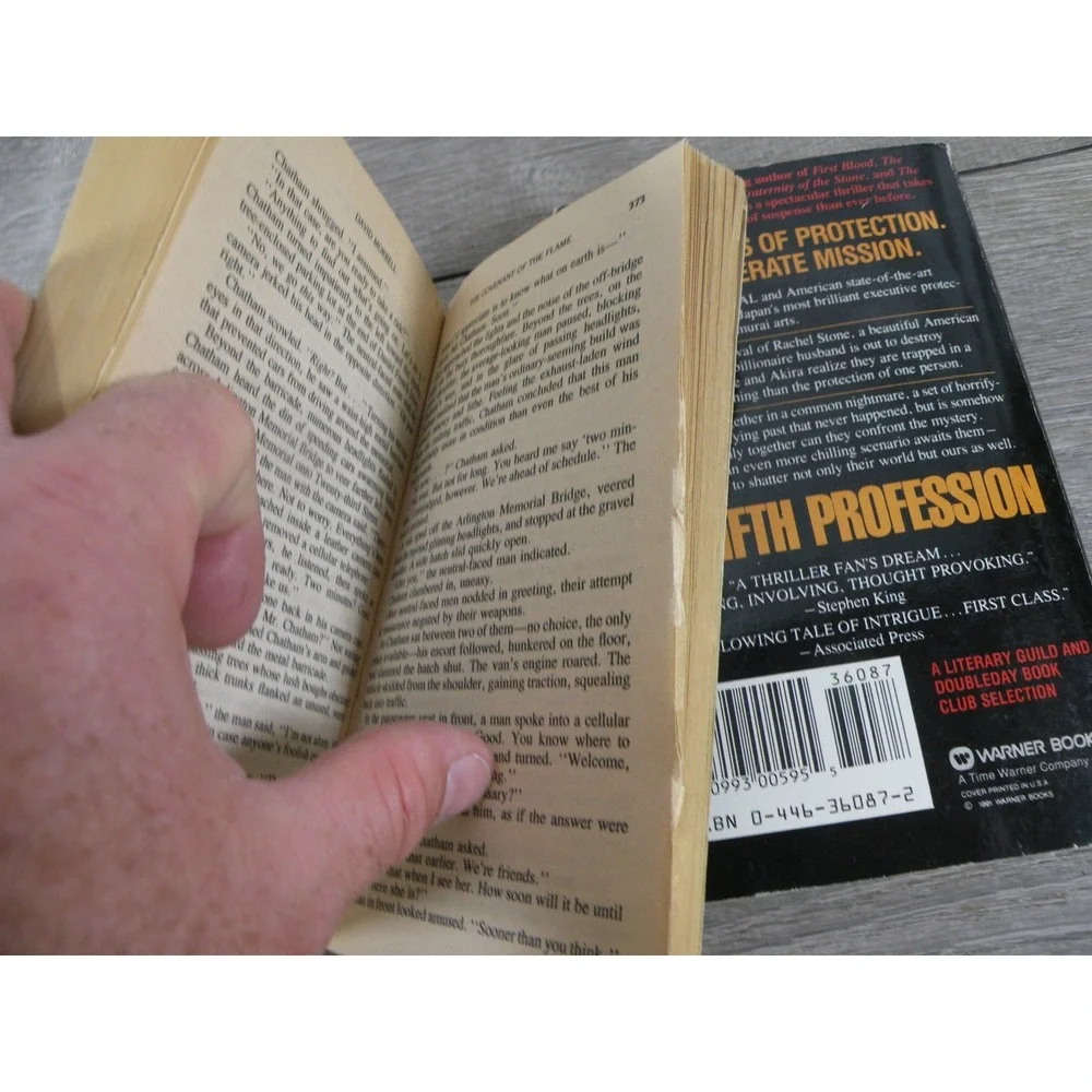 David Morrell Lot 2 Books: The Fifth Profession & The Covenant of the Flame